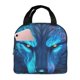 thumbnail image 1 of Disketp Futuristic Blue Light Wolf Bolsa Térmica para Almuerzo para Hombre y Mujer, Ideal para Trabajo, Senderismo y Picnic, 1 of 8