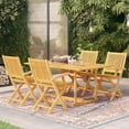 thumbnail image 1 of vidaXL 5 Piece Garden Dining Set Solid Teak Wood, 1 of 5