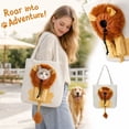 thumbnail image 5 of Cat Carrier Tote Bag with Lion Face Hole, Cat Carrier Bag with Head Hole, Cute Lion Shaped Pet Canvas Shoulder Bag Portable Carrying Bag for Small Dogs and Cats Pet Supplies, 5 of 5