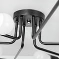 thumbnail image 4 of Lámpara de techo de iluminación interior con codo de hierro forjado estilo retro industrial para sala de estar y comedor, 4 of 4