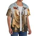 thumbnail image 2 of Yiaed Cute Prairie Sheep Herd Print Mens Casual Wrinkle Free Shirts Short Sleeve Button Down Summer Stretch Dress Shirt-Small, 2 of 5