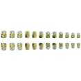 thumbnail image 2 of FSTDelivery Nail Stuff for Beginners, Spring Daisies Flower Blue Green Sfumato Fake Nails 24 Pcs, DIY Nails at Home, Nail Supplies, Christmas Birthday Gifts for Women, 2 of 6