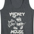 thumbnail image 3 of Mickey & Friends - Mickey Mouse Hello Folks - Women's Racerback Tank Top, 3 of 5