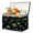 Color 1, variant on Jiaoprinted Maple Leaf Star Large Toy Storage Box with Lid and Divider, Thanksgiving Foldable Toy Storage Organizer, Stackable Storage Container Home Organization, 85L
