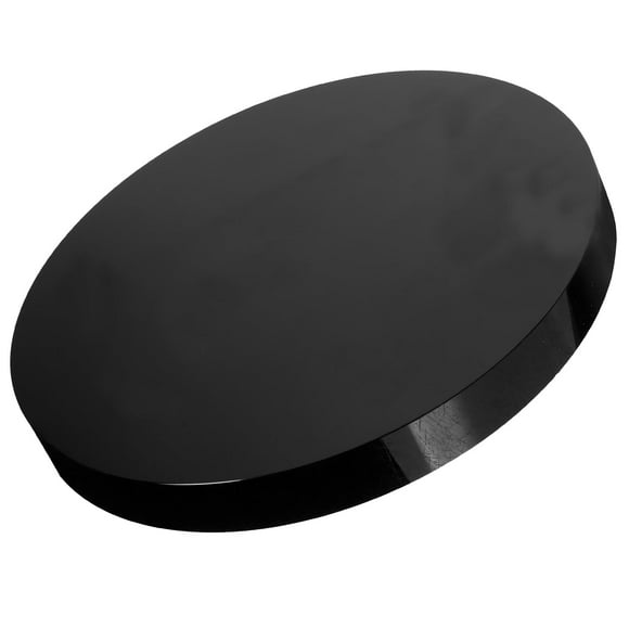 Black Obsidian Mirror Circle Decor for Coffee Table or Living Room