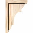 thumbnail image 3 of 7 1/2"W x 8"D x 12"H New Brighton Smooth Corbel w/Backplate, Douglas Fir, 3 of 9