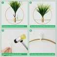 thumbnail image 2 of Set of 2 Artificial Plants with Gold Metal Round Hanging Hoop for Wall Decor, Wall-Mounted Green Fake Plants in Metal Hoop for Modern Home Decor, Gold Wall Decor for Bedroom, Living Room, 2 of 8