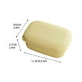 thumbnail image 2 of Nkmbld Draining Soap Dishes with Lid, Large Size Soap Box Drainable Soap Holders Double Layer Soap Tray for Kitchen, Bathroom, Laundry, Yellow, 2 of 8