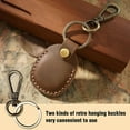 thumbnail image 4 of Porte-clés AirTag en Cuir, Support d'Étiquette en Cuir Véritable Fait à la Main, 4 of 5
