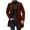Brown, variant on Men's Warm Jacket Men Plus Size Winter Coat Lapel Collar Long Sleeve Padded Leather Jacket Vintage Thicken Coat Sheepskin Jacket Black