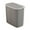 Gray, variant on Topukaiba Bathroom Trash Cans With Lids Household Toilet Use Narrow Large Capacity Pressing Pops-Up Lid Models Slit Trash Cans White Free Size