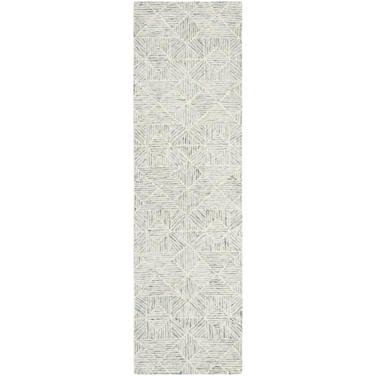 SAFAVIEH Abstract Brock Geometric Area Rug, Green/Ivory, 4' x 6'