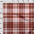thumbnail image 3 of oneOone Cotton Cambric Maroon Fabric Check Plaid Diy Clothing Quilting Fabric Print Fabric By Yard 56 Inch Wide, 3 of 4