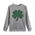 thumbnail image 7 of Womens St Patricks Day Tops Casual Crewneck Sweatshirt Shamrock Long Sleeve Shirt St Patricks Day Shirts Womens Green Top, 7 of 7