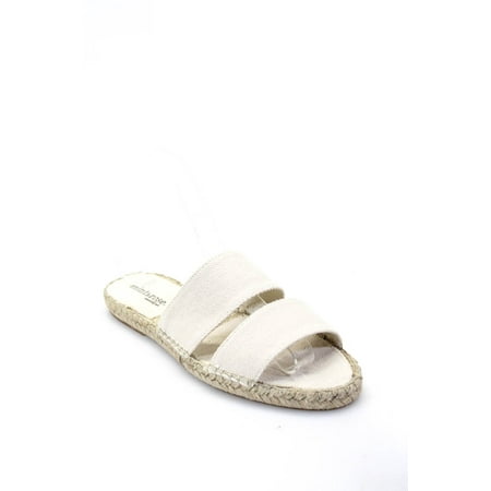 

Mint & Rose Womens Crudo Oia Espadrille Slides Sandals Ivory Canvas Size 38 7.5
