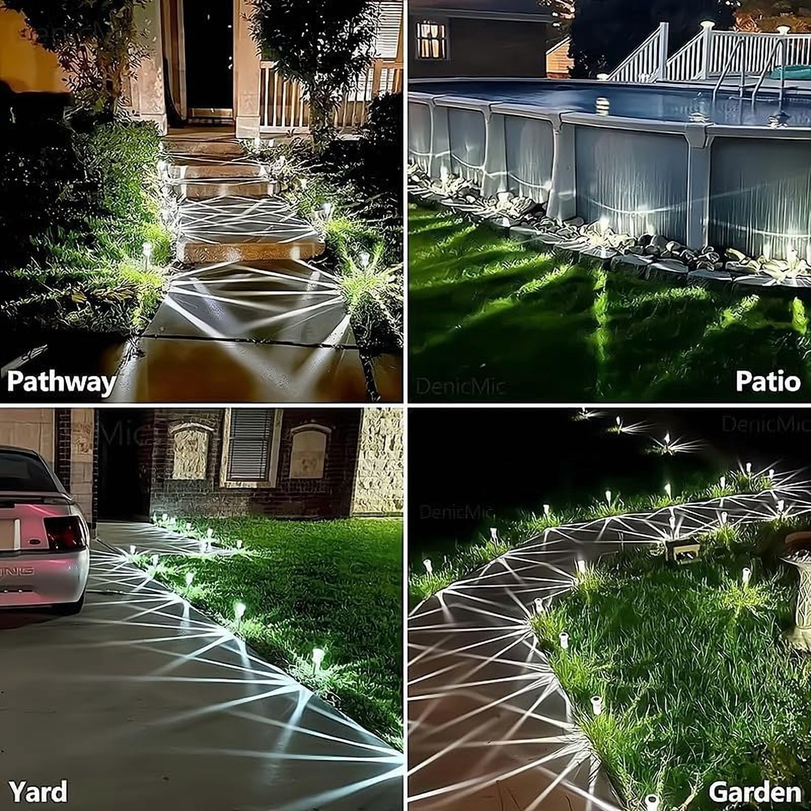 Solar Pathway Lights Outdoor – Waterproof Warm White LED Landscape Lighting for Yard, Garden, Driveway, Walkway, Patio, Lawn, Path (6)
