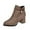 Khaki, variant on Aueoeo Platform Boots for Women, Women's Fall Winter Boots Chunky Heel Middle Heel Short Boots Pointed Toe Slip On Ankle Boots