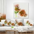 thumbnail image 4 of Designart Brown Tulips Sketch Watercolor - Floral Throw Pillow - 16x16, 4 of 5