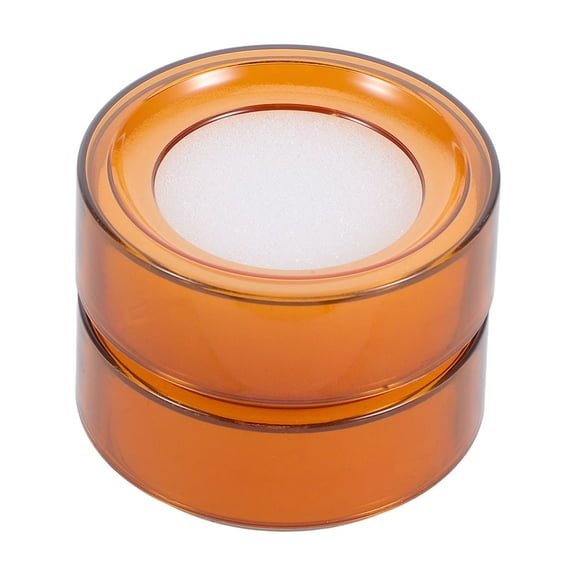 SEWCHICS Finger Wetting Sponge for Document Handling, Plastic Orange, 2 Pieces - Office and School Supplies