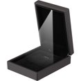 thumbnail image 3 of Caja de regalo para collar con colgante de luz LED, vitrina de terciopelo para almacenamiento de joyas para propuesta, compromiso, aniversario de boda (negro), 3 of 5