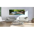 thumbnail image 2 of Tiptophomedecor Stretched Canvas Landscape Art - Nature: Forest Waterfall - Stretched & Framed Ready To Hang Art, 2 of 3