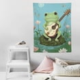 thumbnail image 4 of COMIO Kawaii Frog Mushroom Wall Art Print,japanese aesthetics Cute Room Decor,Funny Frog Mushroom Creativity Nature Illustration Canvas Art Painting for teen Bedroom Home Decor, 4 of 7
