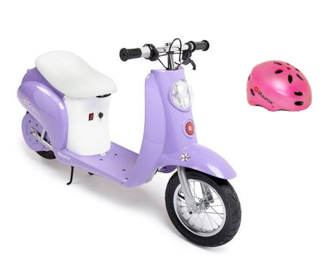 pink and purple scooter