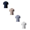 thumbnail image 4 of Playeras Hombre 100% Tendencia Cómoda Paquete De 4 U, 4 of 5