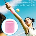 thumbnail image 5 of Hyasfey 2 Pcs Wrist Sweatbands for Men Women Moisture Wicking Sports Wristbands for Tennis Basketball Running Gym Working Out, 5 of 7