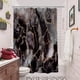 thumbnail image 5 of Cortinas de ducha de mármol NEWSUYAA, cortina de ducha de mármol negro, morado y azul, líneas abstractas grises doradas agrietadas, decoración moderna para baño, cortinas de baño impermeables con, 5 of 7