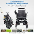 thumbnail image 6 of GlideCare G-5 Electric Wheelchair, Lightweight and Portable Wheelchairs for Adults, Black, 6 of 7