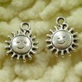 thumbnail image 2 of K-KED 180 Pcs Tibetan Silver Sun Face Charms Pendant 15X12MM S3352 DIY Delicate Jewelry Making, 2 of 3