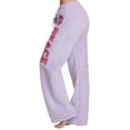 thumbnail image 2 of Just Love Women's Plush Pajama Pants - Comfortable and Stylish Loungewear (Lilac - Peace, Large), 2 of 3