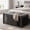 Black, variant on Faceket 47.2" Dog Crate Furniture, 2-Door Lockable Wooden Kennel with Cushion, White End of Bed Bench Ottoman for Medium Dogs