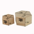 thumbnail image 4 of UHUSE Wooden Hexagonal Shaped Storage Box Jewelry Box Wedding Gifts Favors Box Holder, 4 of 5
