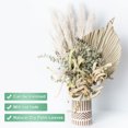 thumbnail image 4 of Uxcell 6-Park Dried Palm Leaves 13.7x3.9 Natural Dried Real Palm Fans for Boho Wedding Home Bouquets [Blue], 4 of 7