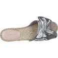 thumbnail image 2 of Womens Avec Les Filles Gemma Slide Bow Sandals, Silver Metallic, 2 of 6