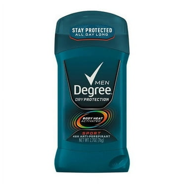 Degree Anti Perspirant Deodorant for Men, Dry Protection, Sport, 2.7 Oz, 6 Pack