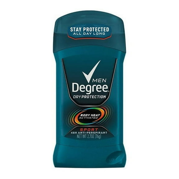 Degree Anti Perspirant Deodorant for Men, Dry Protection, Sport, 2.7 Oz, 3 Pack
