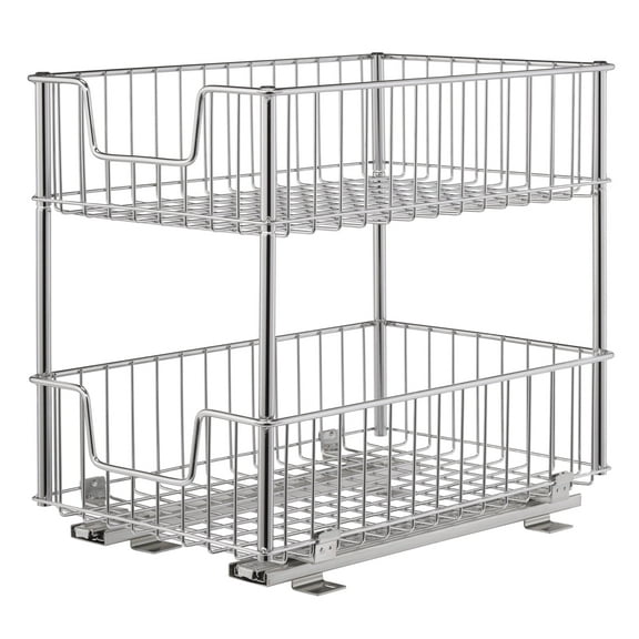 TRINITY 2-Tier Sliding Drawer - Chrome