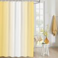 thumbnail image 4 of Fabric Shower Curtain Ombre Abstract Gradient Lemon Yellow and White Shower Curtains with 12 Hooks Waterproof Machine Washable Bath Curtains for Bathroom, 36 x 78in, 4 of 6