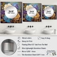 thumbnail image 4 of Designart "Vintage Pink Blue And White Roses in Bloom I" Rose Square Mirror For Wall Decor - Large Purple Square Printed Wall Mirror Art - Wall Mounted Square Large Mirror, 4 of 5