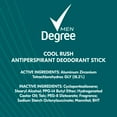 thumbnail image 2 of Degree Cool Rush Dry Protection Antiperspirant Deodorant Stick 2.7 oz, Twin Pack, 2 of 5