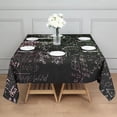 thumbnail image 3 of Math Equations Glowing Formulas Black Pattern Square Tablecloth,Waterproof Square Table Cover,Wipeable Spillproof Washable Table Cover for Home Kitchen Party Decor 60"x60"(152x152cm), 3 of 6