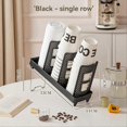 thumbnail image 2 of 2pcs with Bracket Foldable Cup Holder Coffee Shop Cup Rack Black, 2 of 5