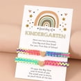thumbnail image 4 of 2pcs Back To School Bracelet, Kindergarten Bracelet Mommy And Me First Day Of Kindergarten Gifts Matching Heart Handmade First Day Of School Bracelet Jewelry, 4 of 6
