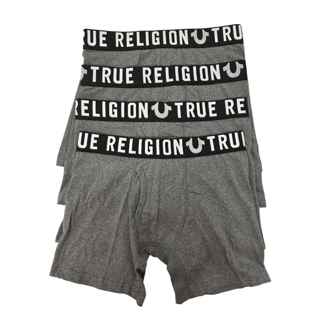True Religion Modal Boxer Briefs 4-Pack - TR335 (Charcoal, S)