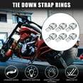 thumbnail image 2 of Unique Bargains 6 Pcs Automotive D-Ring Tie Down Strap Rings 3/8' Multi-Purpose Anchors Hooks Silver Tone, 2 of 7