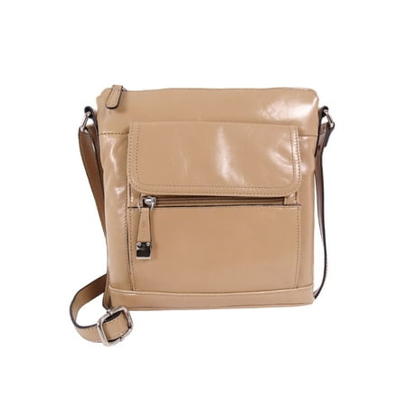 Giani Bernini Glazed Leather Crossbody Bag E