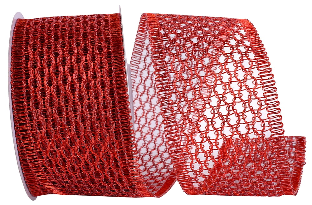 Reliant Ribbon - 93760W-065-40F, Ribbon, Red, 2-1/2 Inch, 10 Yards ...